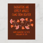 POST-KARTE FÜR DEN TOCHTERTAG POSTKARTE (Vorderseite)