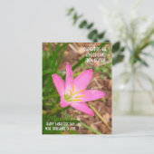 POST-KARTE FÜR DEN TOCHTERTAG POSTKARTE (Stehend Vorderseite)