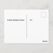 POST-KARTE FÜR DEN TOCHTERTAG POSTKARTE (Rückseite)