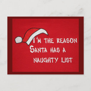 *POST-KARTE* ICH HABE DEN AUFENTHALT FÜR SANTA'S L FEIERTAGSPOSTKARTE