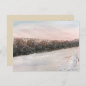 POST-KARTE "SNOW SCAPE" POSTKARTE (Vorne/Hinten)