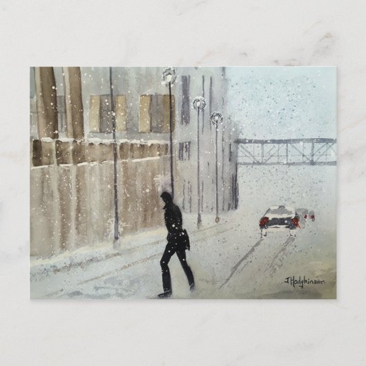 POST-KARTE "SNOW SCAPE" POSTKARTE (Vorderseite)