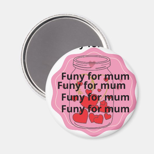 Post Karten geft Spaß für Mama Magnet (Vorderseite/Rückseite)
