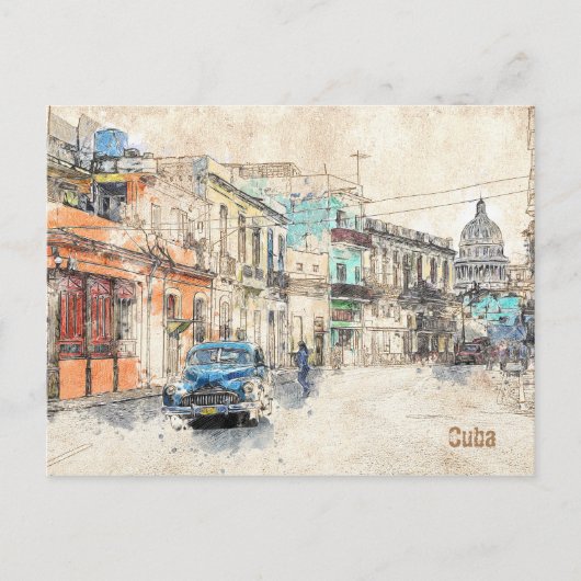 Post La Habana, Kuba Postkarte (Vorderseite)
