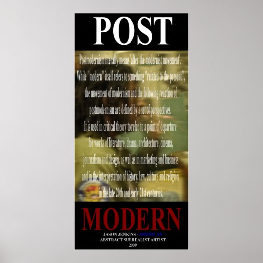 POST MODERN POSTER (Vorne)