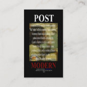 POST MODERN VISITENKARTE (Rückseite)