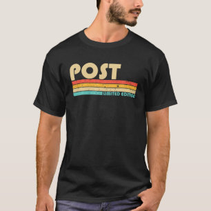 POST-Nachname Funny Retro Vintager 80er 90S Geburt T-Shirt