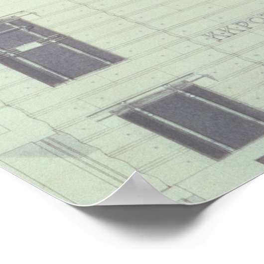 Post Office Savings Bank, Wien Poster (Ecke)