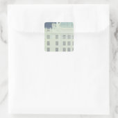 Post Office Savings Bank, Wien Quadratischer Aufkleber (Tasche)