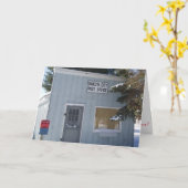 „Post Office“-Weihnachtskarte Karte (Gelbe Blume)