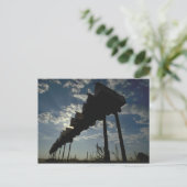 Post packt Postkarte ein (Stehend Vorderseite)