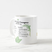 Post-Praxis Ingwer Lemongrass Yoga Kaffeetasse (Vorderseite Links)