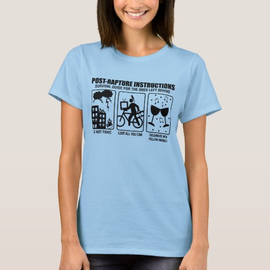 POST-RAPTURE ANWEISUNGEN T-Shirt (Vorderseite)