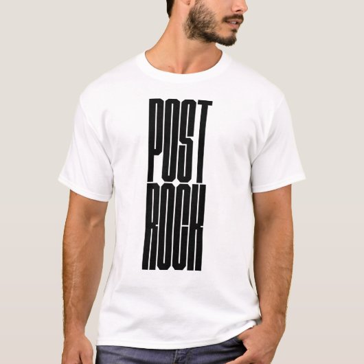 Post Rock fett typografie logo T-Shirt (Vorderseite)