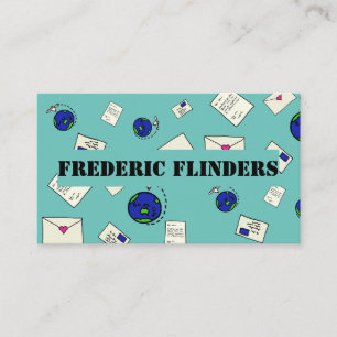 Post rund um die Welt Visitenkarte