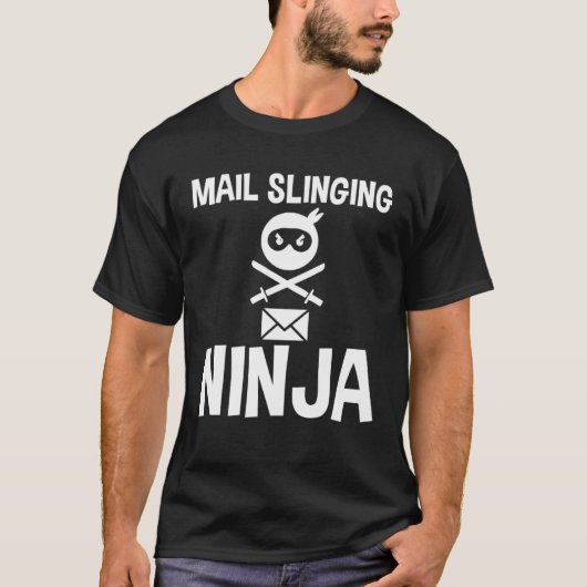 Post schmeißender Ninja T-Shirt (Vorderseite)