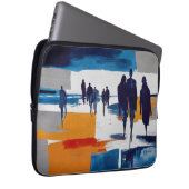 Post-Sturm-Wanderer – Abstrakte Figuren Laptopschutzhülle (Vorne Rechts)