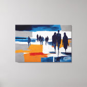 Post-Sturm-Wanderer – Abstrakte Figuren Leinwanddruck (Vorderseite)