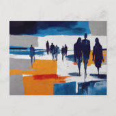 Post-Sturm-Wanderer – Abstrakte Figuren Postkarte (Vorderseite)