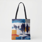 Post-Sturm-Wanderer – Abstrakte Figuren Tasche (Vorderseite)