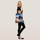 Post-Sturm-Wanderer – Abstrakte Figuren Tasche (Am Model)