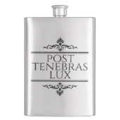 Post Tenebras Lux Flachmann (Vorderseite)