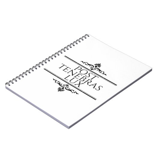 Post Tenebras Lux Notizblock (Linke Seite)