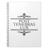 Post Tenebras Lux Notizblock (Vorderseite)