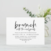 Post Wedding Brunch mit der Neuauflage Einladung (Stehend Vorderseite)