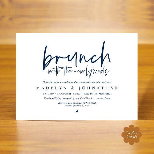 Post Wedding Brunch mit der Neuauflage Einladung