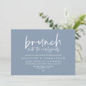 Post Wedding Brunch mit der Neuauflage Einladung (Stehend Vorderseite)