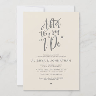 Post Wedding Brunch, rustikale Hütte Celebration Einladung