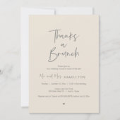 Post wedding Celebration, Thanks a Brunch Einladung (Vorderseite)