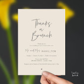 Post wedding Celebration, Thanks a Brunch Einladung