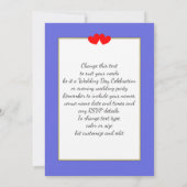 Post Wedding Reception Party Sonnenstrand Szene Einladung (Rückseite)