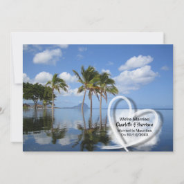 Post Wedding Reception Party Verheiratet in Maurit Einladung