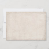 Post Wedding Retro Car nur verheiratet Einladung (Rückseite)