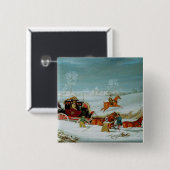 Post-Zug im Schnee Button (Vorne & Hinten)