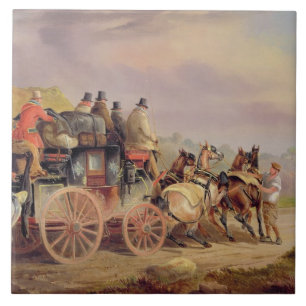 Post-Züge auf der Straße: Das "Quecksilber" Devo Fliese