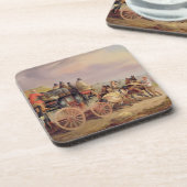 Post-Züge auf der Straße: Das "Quecksilber" Devonp Getränkeuntersetzer (Linke Seite)