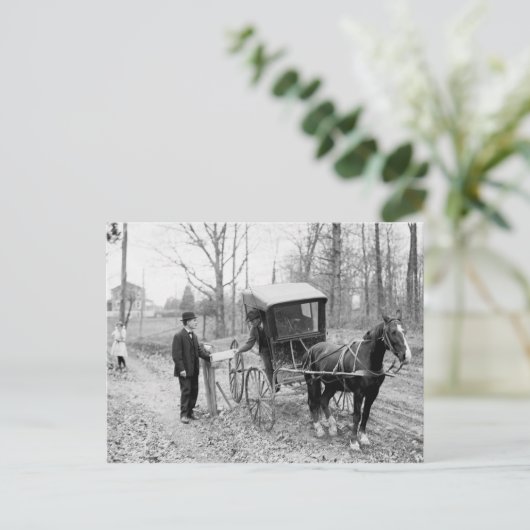 Postabteilung Paketpost Postkarte (Stehend Vorderseite)