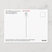 Postabteilung: Paketpost Postkarte (Rückseite)