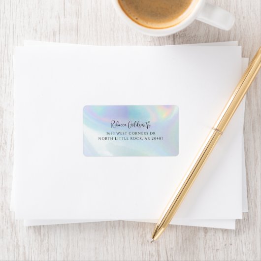 Postadresse des Holographic Business Office Adressaufkleber (Insitu)