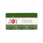 Postadressen für Weihnachtskarten Adressaufkleber (Vorne)