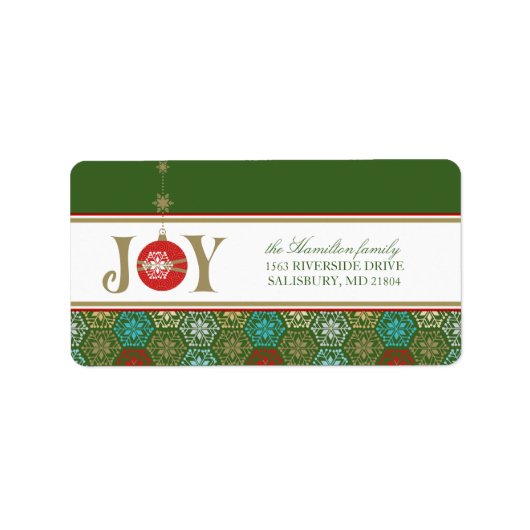 Postadressen für Weihnachtskarten Adressaufkleber (Vorne)