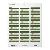 Postadressen für Weihnachtskarten Adressaufkleber (Vorne)