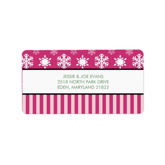 Postadressen für Weihnachtskarten Adressaufkleber (Vorne)