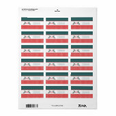 Postadressen für Weihnachtskarten Adressaufkleber (Vorne)