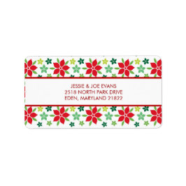 Postadressen für Weihnachtskarten Adressaufkleber