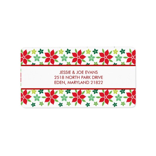 Postadressen für Weihnachtskarten Adressaufkleber (Vorne)